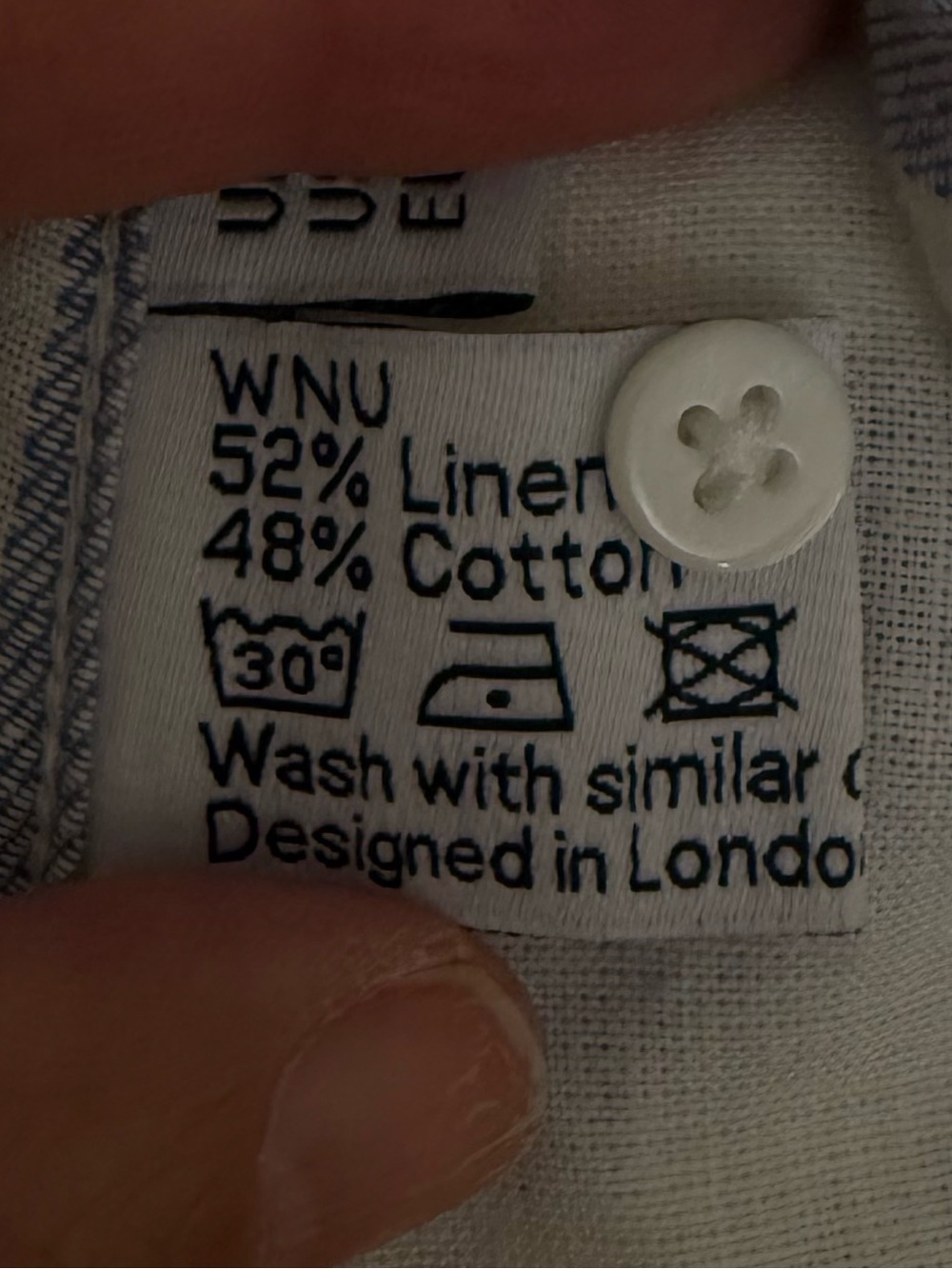 With Nothing Underneath The Boyfriend Stripe Linen Cotton Shirt — image 8 of 8